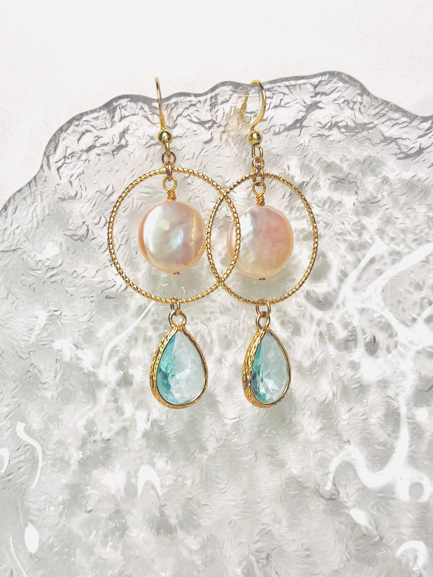 Ocean Pearl Cascade Earrings