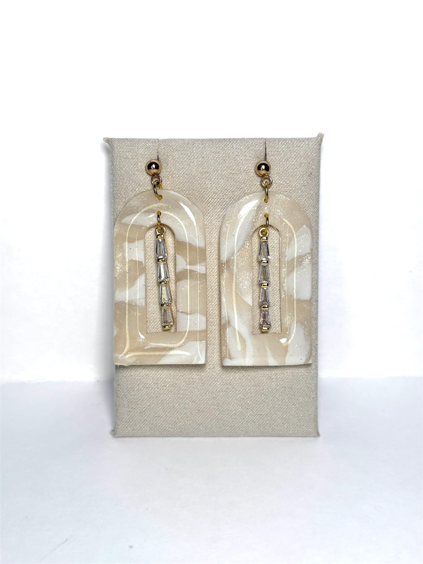 Crystal Window Arch Earrings
