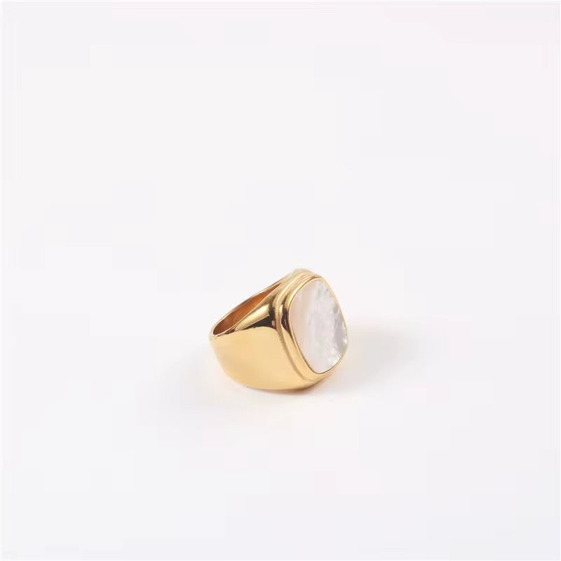 Mother of Pearl Statement Ring