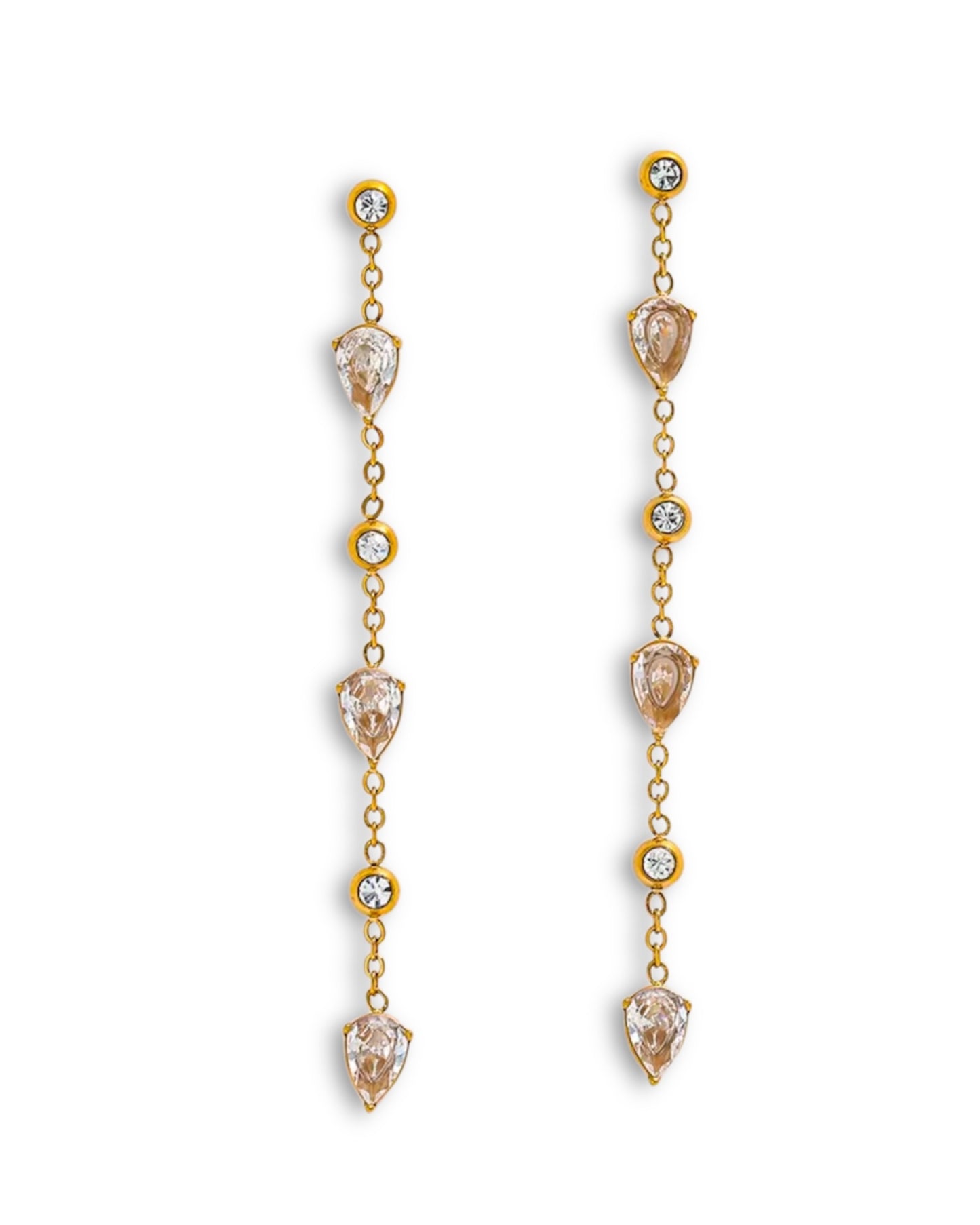 Cascading Rhinestone Earrings
