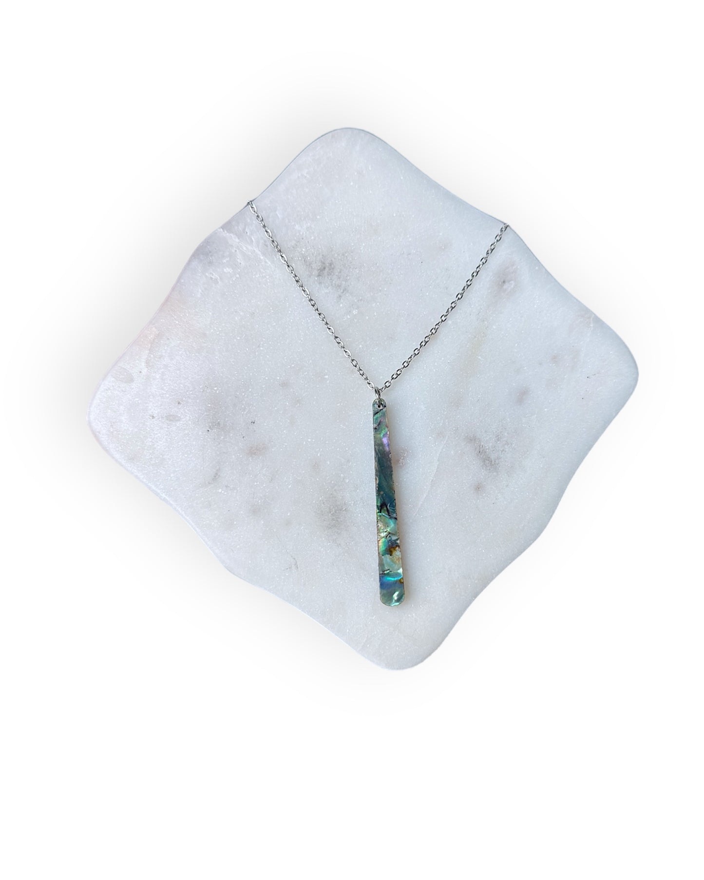 Abalone Shell Drop Necklace