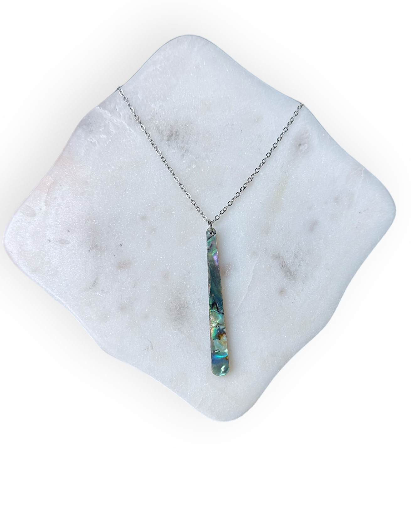 Abalone Shell Drop Necklace