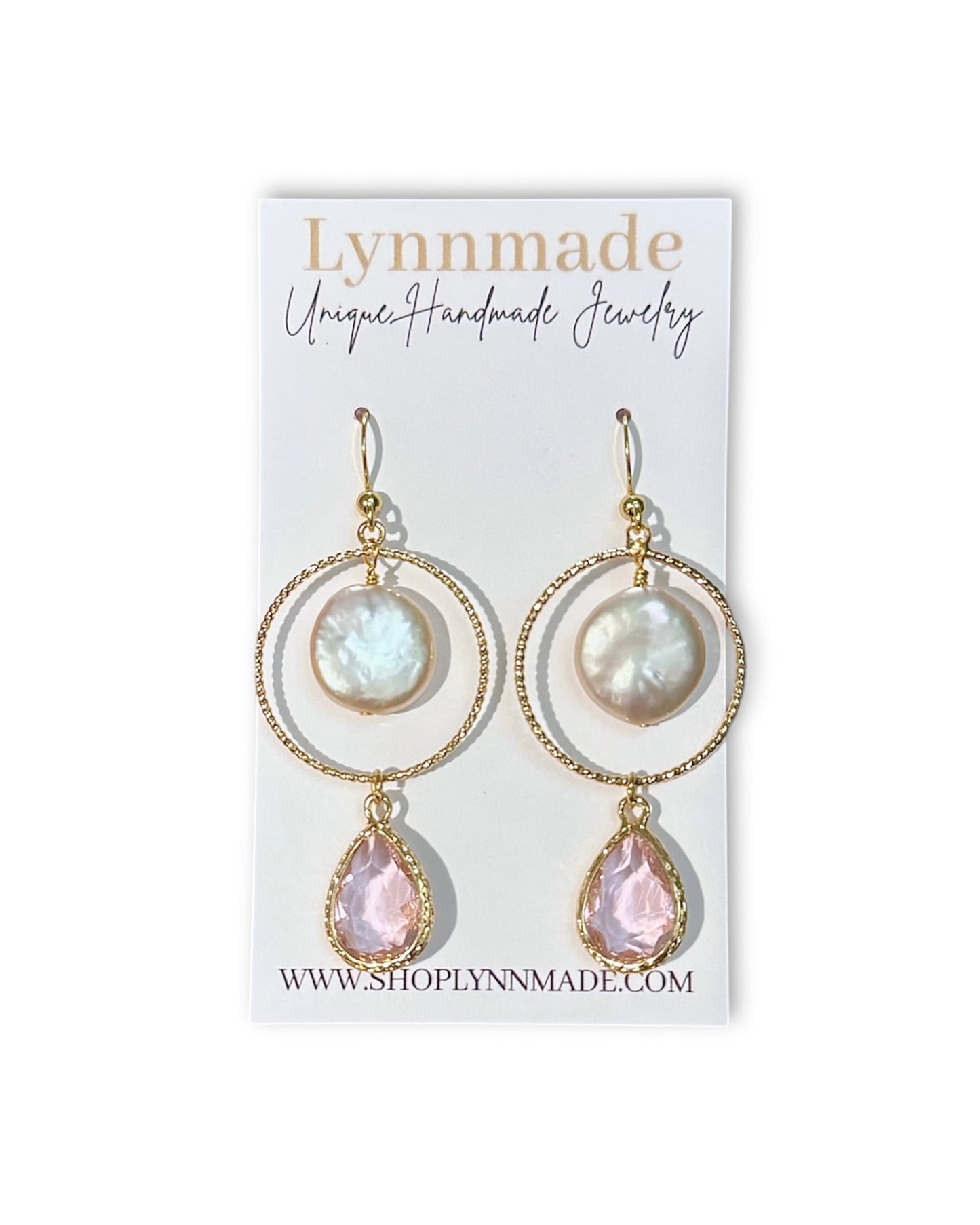 Blush Pearl Cascade Earrings