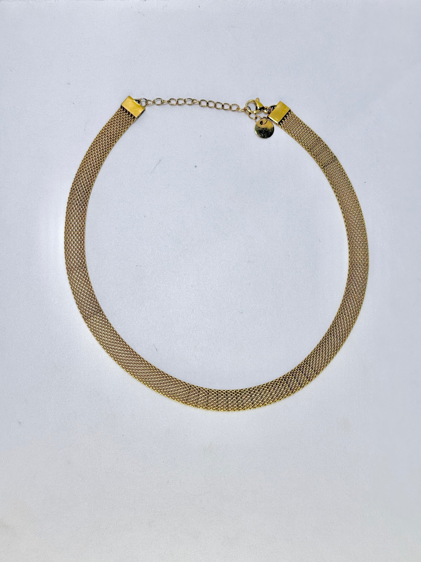 Gold Statement Choker Necklace