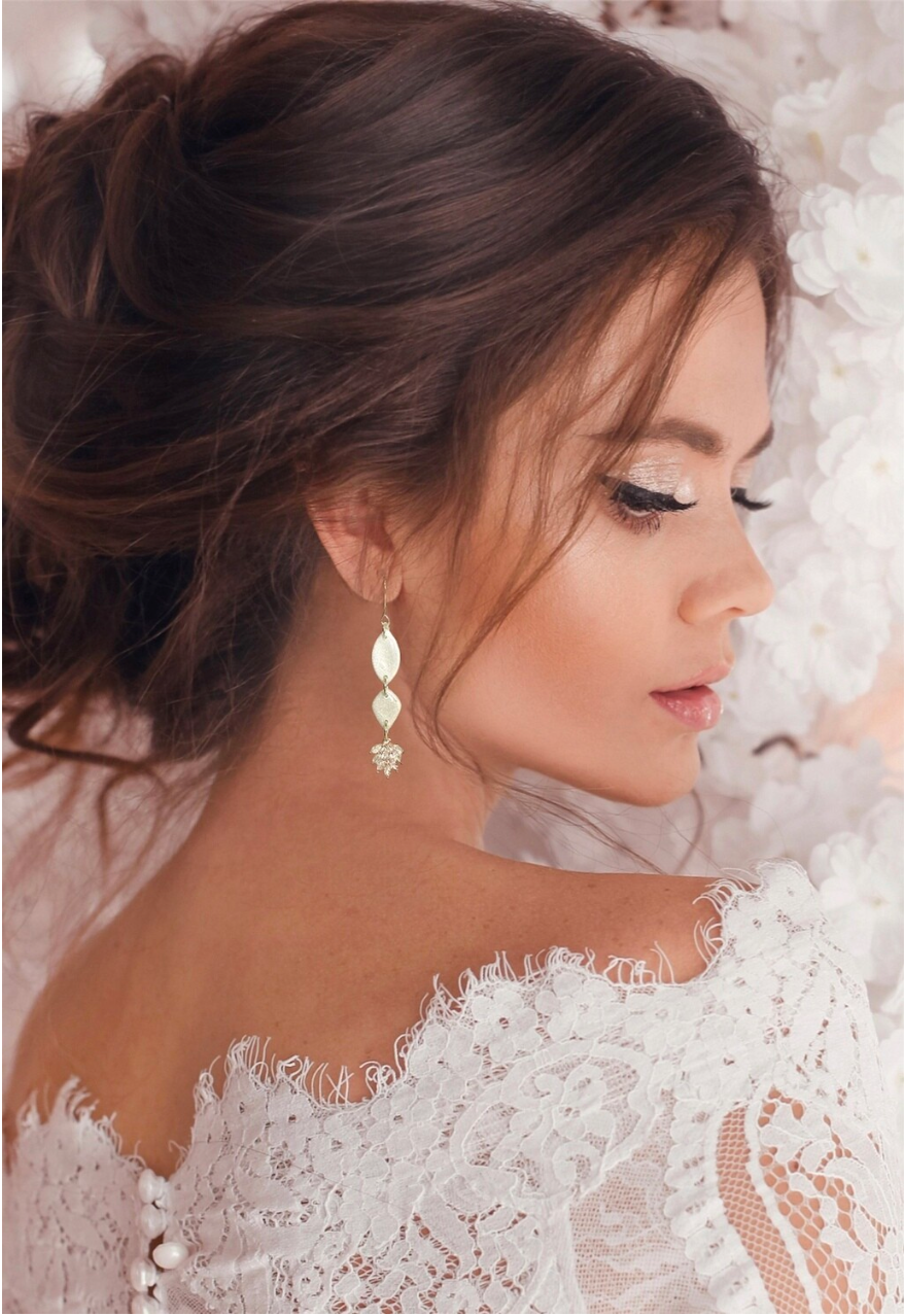 earrings for lace dress 27 Eye-catching Statement Bridal Earrings That Wow - Mrs to Be