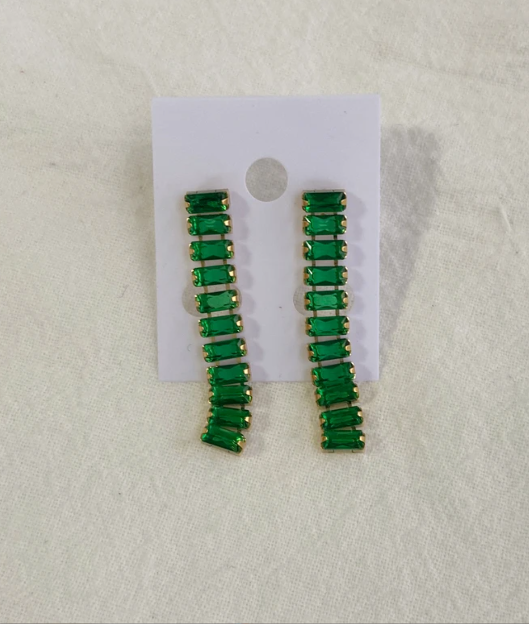 Baguette Dangle Earrings