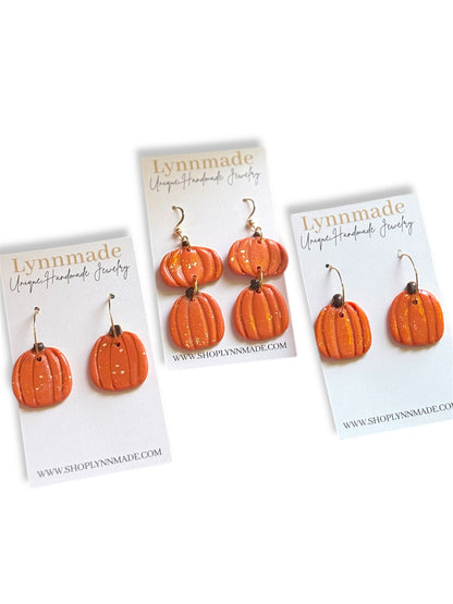 Fall Pumpkin Earrings