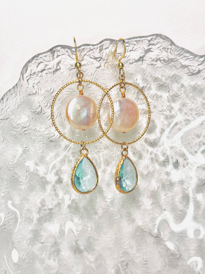 Ocean Pearl Cascade Earrings