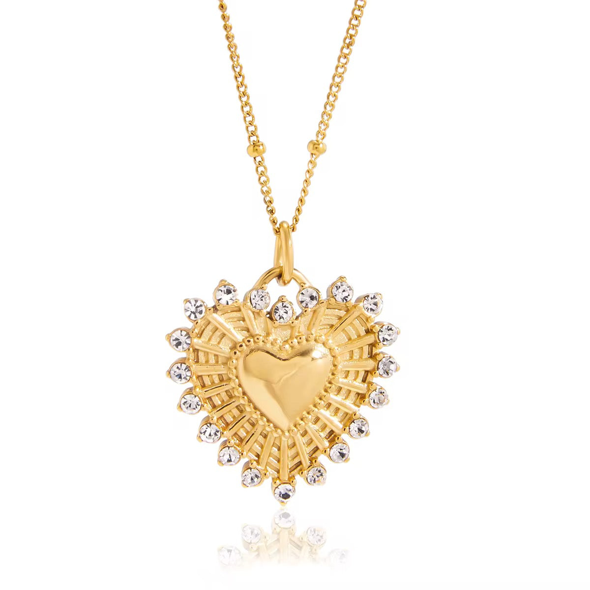 Golden Heart Radiance Necklace