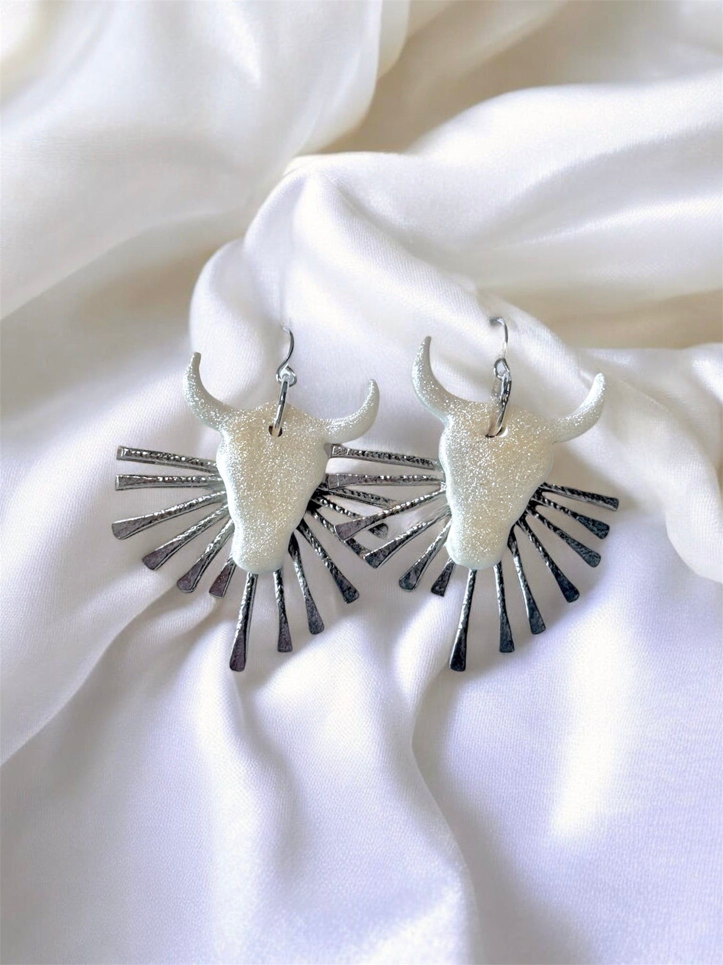 Starlit Longhorn Statement Earrings