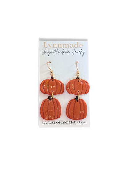 Fall Pumpkin Earrings