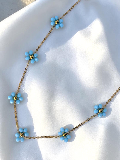 Turquoise Flower Necklace