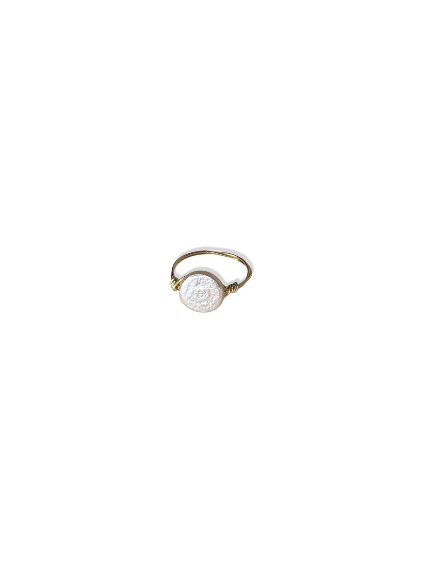 Coin Pearl Wrap Ring