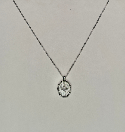 Golden Halo Mother of Pearl Necklace