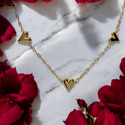 Multiple Heart Necklace