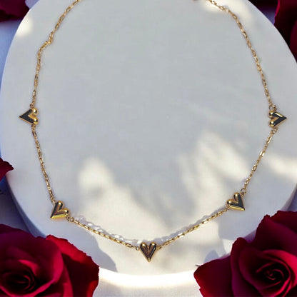 Multiple Heart Necklace