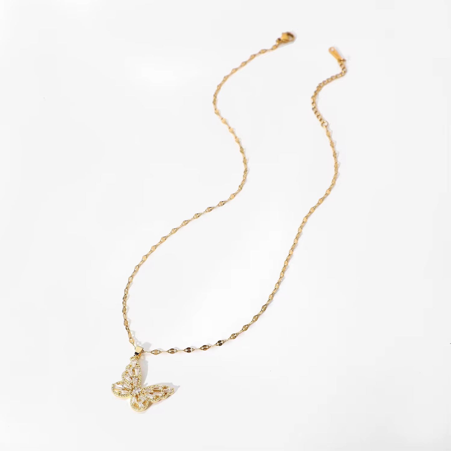 Crystal Butterfly Necklace