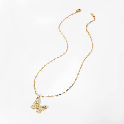 Crystal Butterfly Necklace