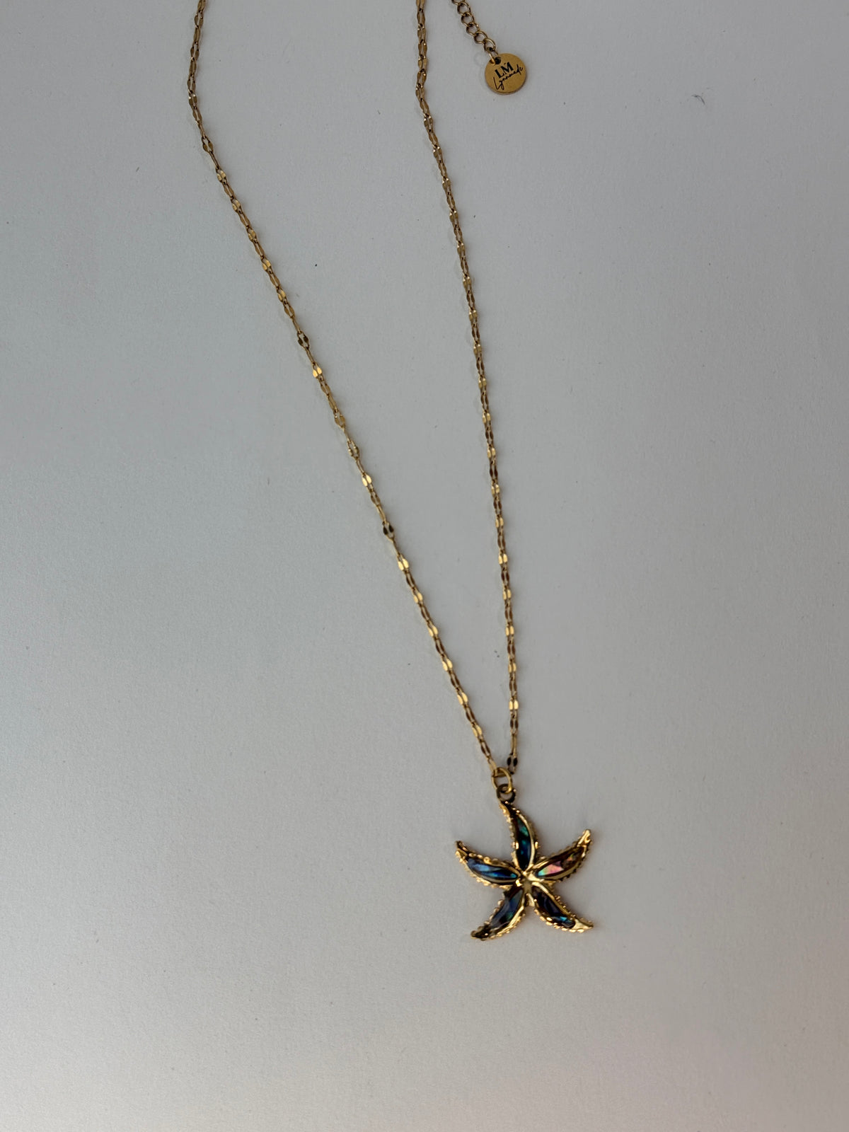 Abalone Starfish Waterproof Necklace