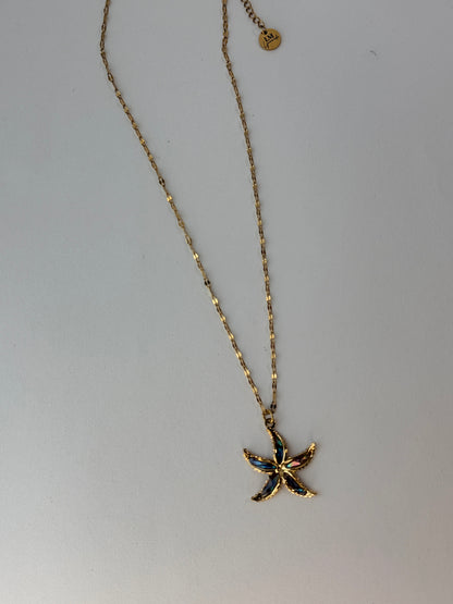 Abalone Starfish Waterproof Necklace