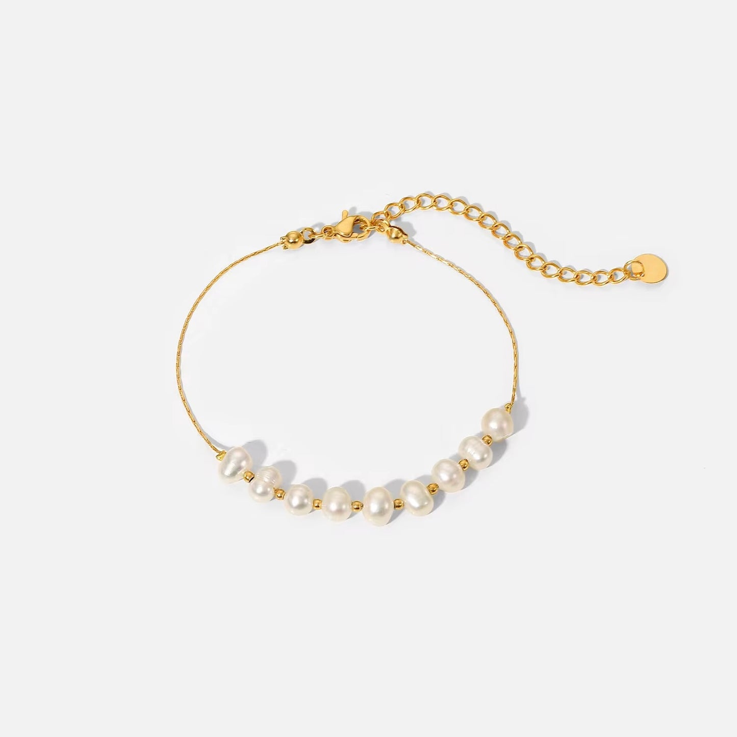 Golden Horizon Pearl Bracelet