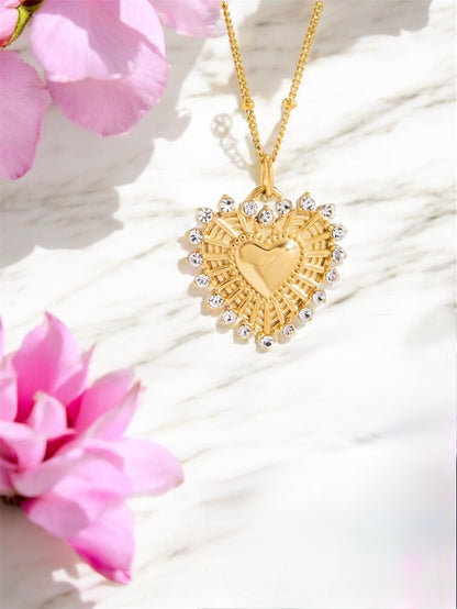 Golden Heart Radiance Necklace