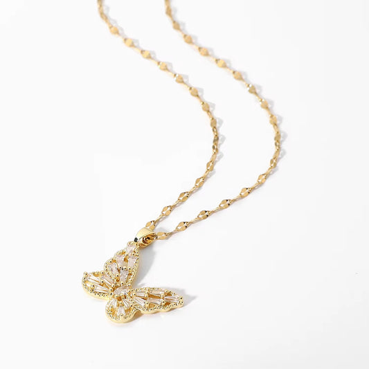 Crystal Butterfly Necklace