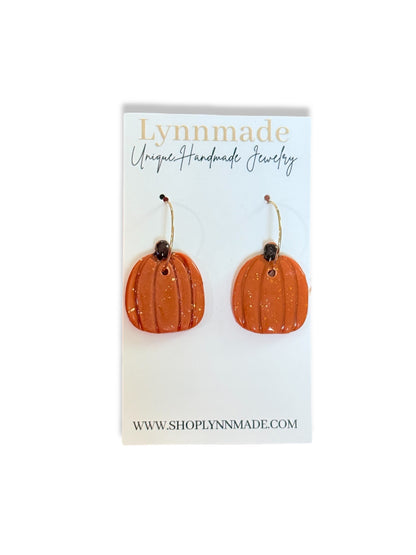 Fall Pumpkin Earrings