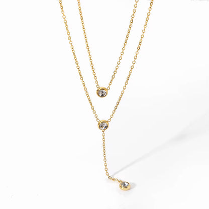 Crystal Lariat Necklace