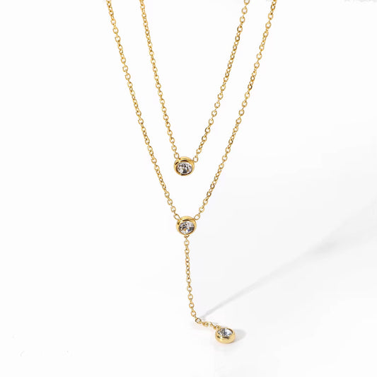 Crystal Lariat Necklace