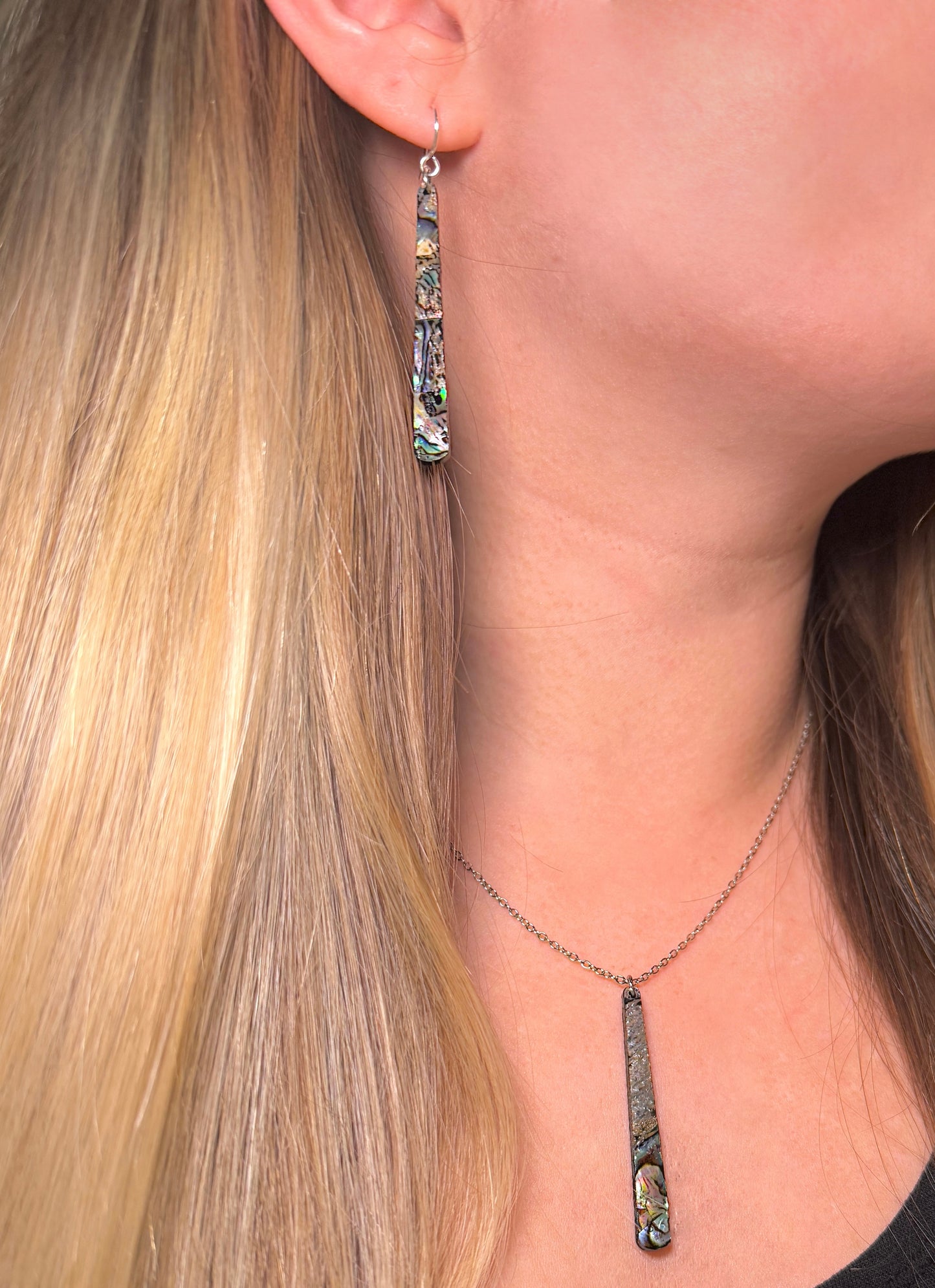 Abalone Shell Drop Earring