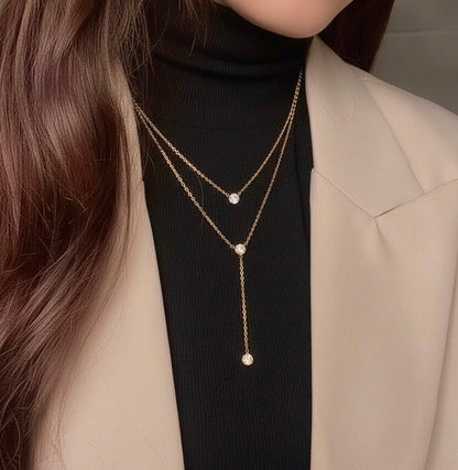 Crystal Lariat Necklace