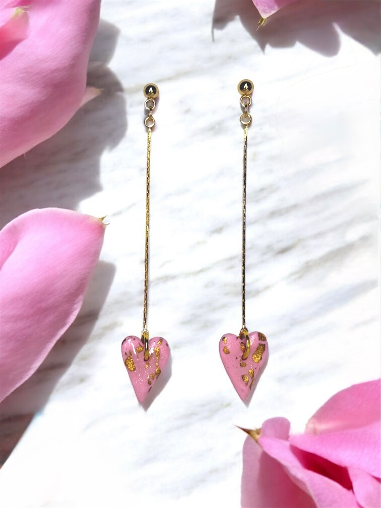 Dangle Heart Earrings