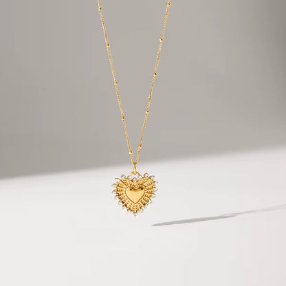 Golden Heart Radiance Necklace