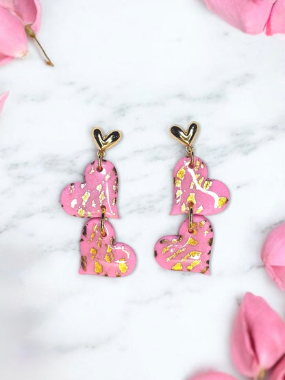 Double Heart Earrings