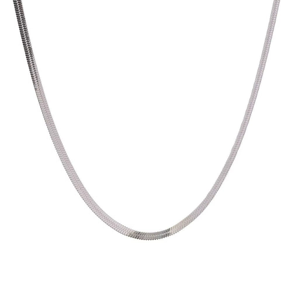 The Shoreline Snake Chain Choker (Silver)