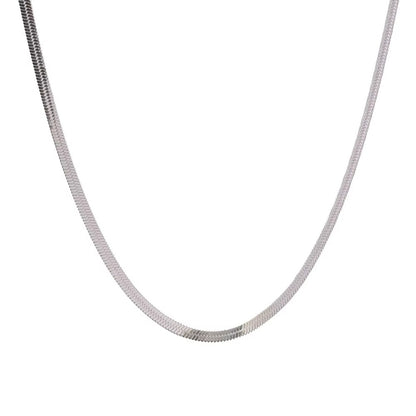 The Shoreline Snake Chain Choker (Silver)