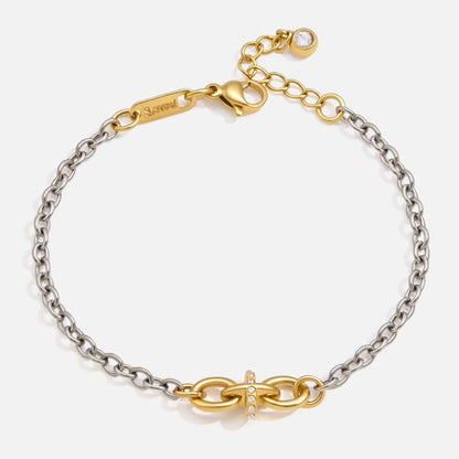The Compass Two-Tone Link Bracelet