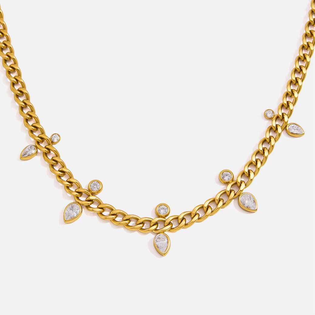 The Seaside Solitaire Drop Necklace