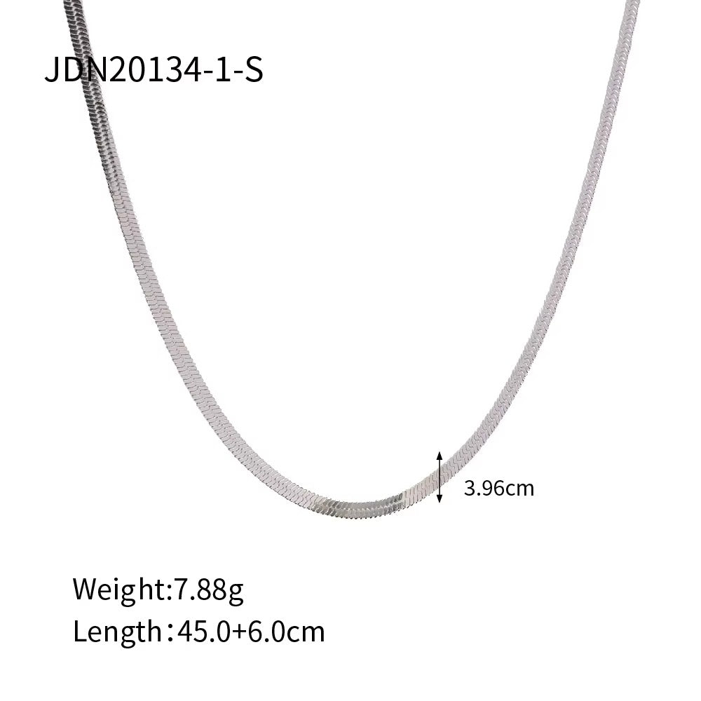 The Shoreline Snake Chain Choker (Silver)
