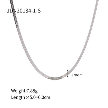 The Shoreline Snake Chain Choker (Silver)
