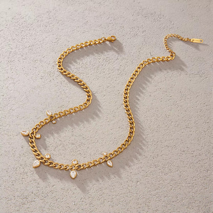 The Seaside Solitaire Drop Necklace