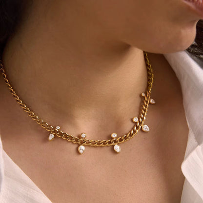 The Seaside Solitaire Drop Necklace